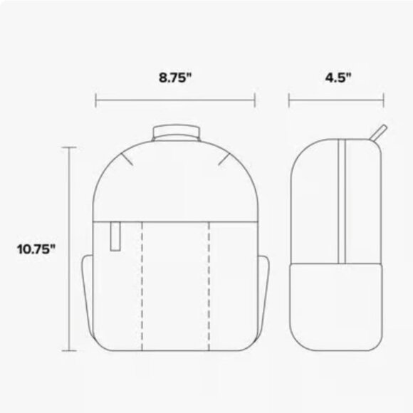 Calpak Luka Mini Backpack Gold Metallic - Picture 6 of 6